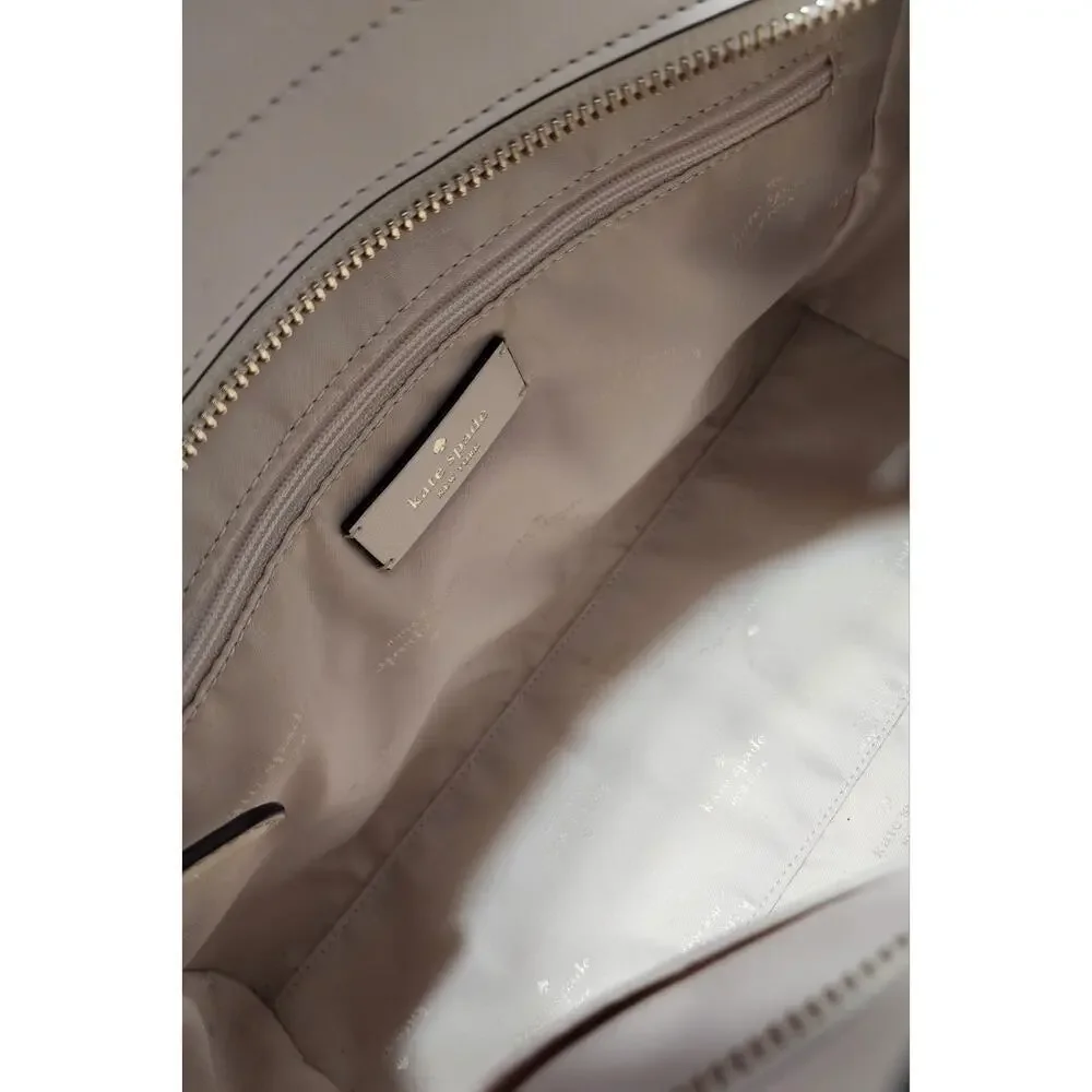 Kate Spade New Kristi Ivory Leather Satchel KA696 $399 Shoulder Bag Purse